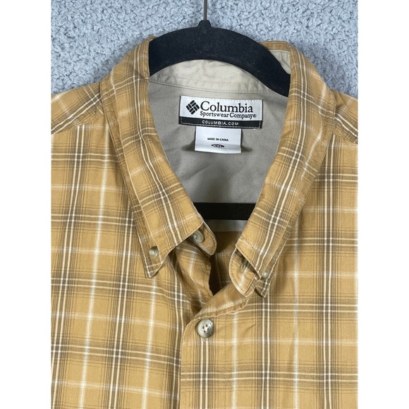 Columbia Men's Button Up Plaid Long Sleeve Shirt Size XXL - Picture 4 of 9